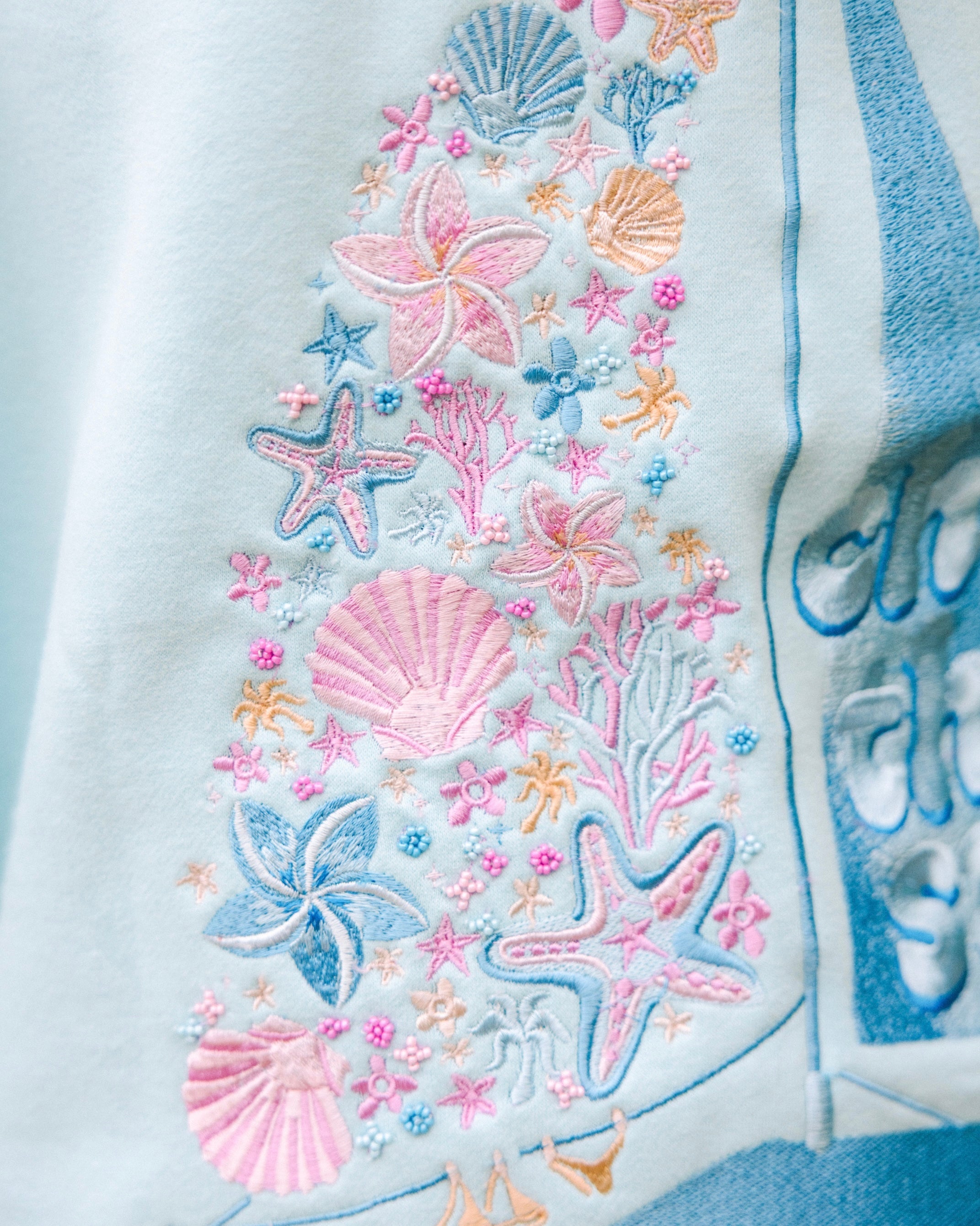 “Chase the Sun” Relaxed Hoodie in Sky Blue