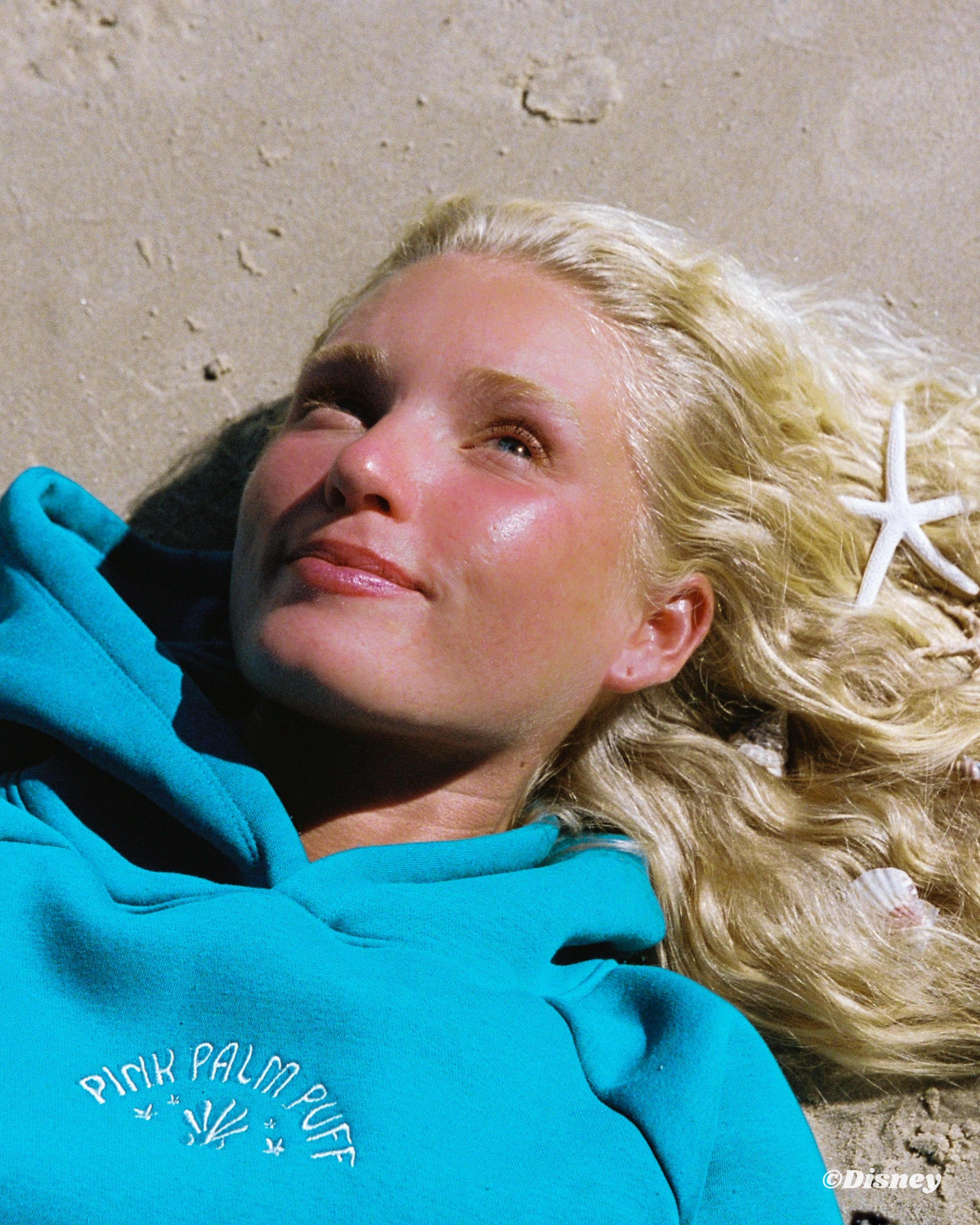 “Under the Sea” Relaxed Hoodie in Deep Blue