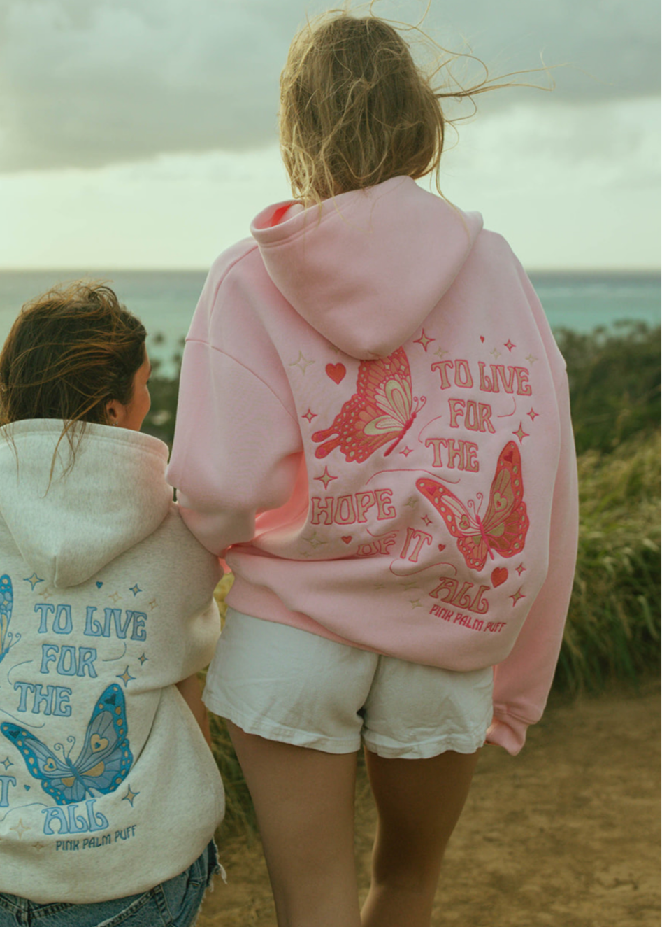 "To Live For the Hope of it All" Hoodie in Pink