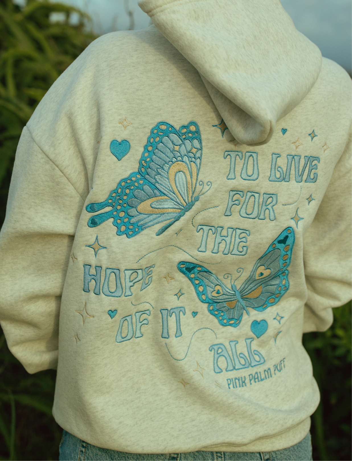 "To Live For the Hope of it All" Hoodie in Heather