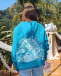 “Under the Sea” Relaxed Hoodie in Deep Blue
