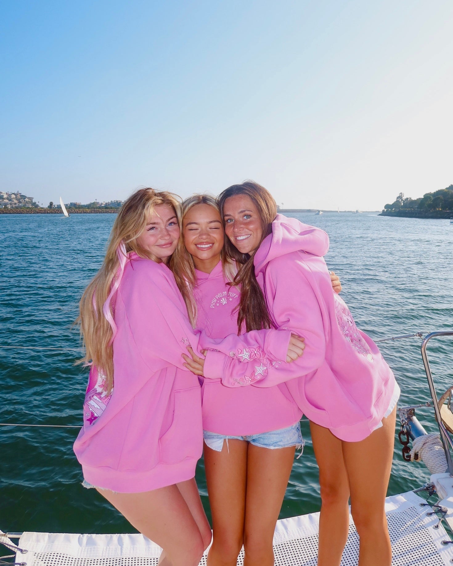 "Under the Sea" Relaxed Hoodie in Seashell Pink