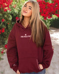 "Live in the Moment" Hoodie in Cherry